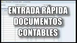ENTRADA RÁPIDA de DOCUMENTOS contables en SAP