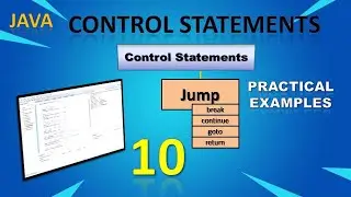 Jump statements in Java -break continue goto return II Core Java II Automation II Selenium with Java