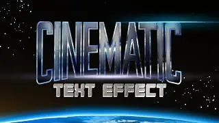 Cinematic Text Effect in Canva Tutorial | Chrome style Typography