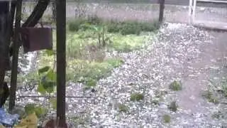 Град в Кореновске/hail in Korenovsk