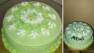 खुप सुंदर केक डिझाइन | सोपी केक डिझाइन  #frissbakecorner