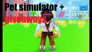 Roblox Pet Simulator x giveaway with friends! YOU CAN JOIN!!!