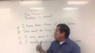¿Cómo se usa la palabra "Twice" en el Inglés? - Aprende a usar la palabra "Twice", en el Inglés