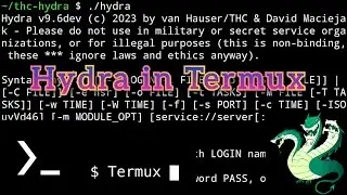 How to Install Hydra on Termux | Bruteforce Tool Setup (No Root)