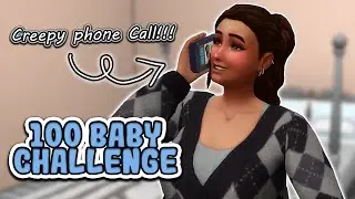 Creepy SCAM Phone Call in The 100 Baby Challenge | The Sims 4 - part 14