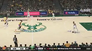 NBA2K25 Lakers vs Bucks (Gameplay) (Game 1) (Part 2) (PS5)