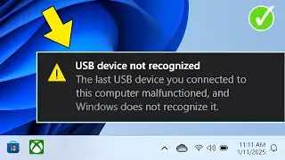 Fix USB Device Not Recognized in Windows 11 / 10 | Solve USB Device not Recognized [100% Works]