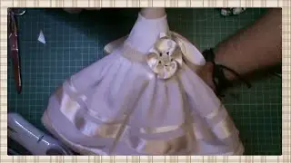 Tutorial muñeca de comunión: Faldas y mangas del vestido