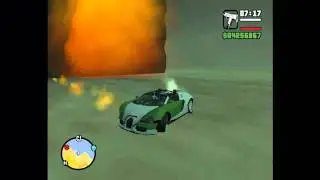 driving a Bugatti Veyron underwater and in the sky in Gta San Andreas!