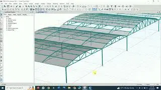 Design of Curved Steel Roof Truss in Etabs
