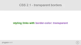 CSS 2.1 - styling navigation links with transparent borders