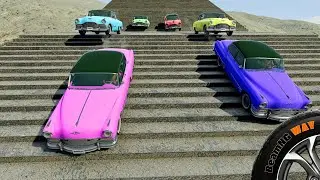 Epic Staircase Descents in BeamNG.drive! #29 | BeamNG Way