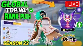 global Top No.1 Rank Push! Day 26 Let's do Live | Pokemon unite