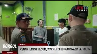 CEGAH TEMPAT MESUM, WARNET DI BUNGO DIRAZIA SATPOL PP