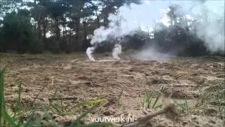 make smoke bomb with sparklers and PVC pipe