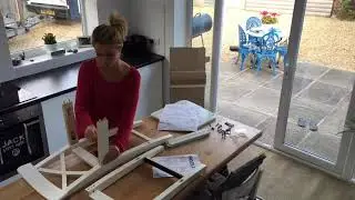 How to Ikea Ingolf stool assembly. Time lapse