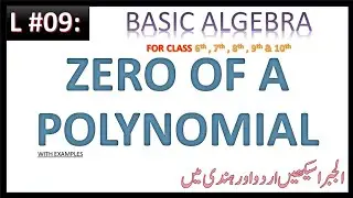 Zero of a polynomial