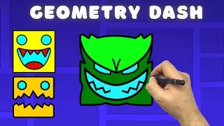 Как нарисовать Геометри Даш - Как нарисовать Geometry Dash