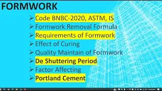 Advanced Formwork & Perfect De Shuttering Period | BNBC 2020