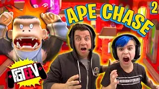 FGTeeV APE CHASE IS AFTER US! APEZILLA UPDATE (Daylin's Funhouse)
