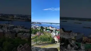 Стрелка. Слияние Оки и Волги в Нижнем Новгороде