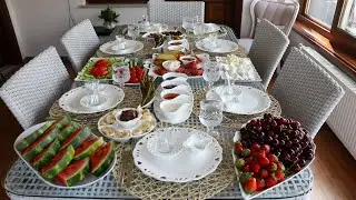 YAZ KAHVALTI Menüsü. PRATİK VE Hızlı KAHVALTI Hazırlığım VLOG Misafir