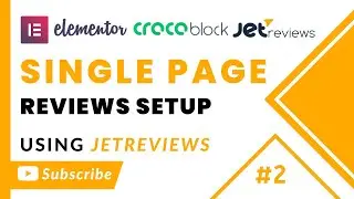 JetReviews For Elementor - [Page Review Setup] in Urdu Tutorial #2