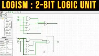 2-bit Logic Unit in Logisim