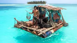 Man Builds a Raft Out of Trash on Deserted Island (Solo!) | Start to Finish by 