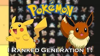I Ranked All The Generation 1 Pokemon! My Favorite and Most Hated Gen 1 Pokemon Tier List!