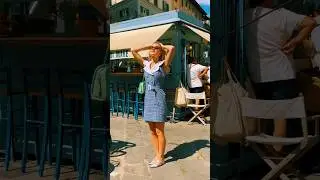 Wearing the newest dress I made in Florence💌 #vintage #sew #sewing #fashion #travel #florence