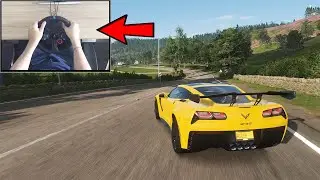 Forza Horizon 4 - Chevrolet Corvette ZR1 2019 (Logitech G29 steering wheel) gameplay