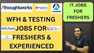 Testing Jobs | Freshers Jobs | QA Jobs #testingjobs