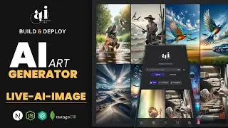 Building and Deploying a Full-Stack MERN AI Image Art Generator App | Generating AI Image Live Test