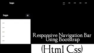 Create Responsive Navigation Bar Using Bootstrap (Html Css)