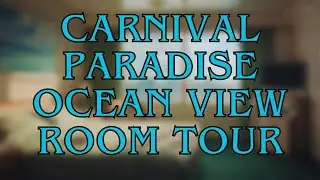 Carnival Paradise Ocean View E46 Deck 7 Room Tour #carnivalcruise #carnival #cruising
