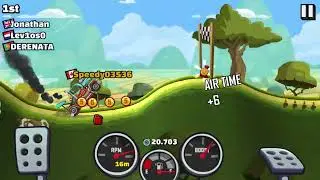 Winning one hill climb racing 2 match with racing truck