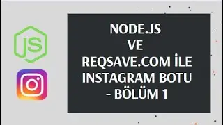 Node.js ve reqsave.com platformunu kullanarak INSTAGRAM BOT yapımı -kullanıcı bilgilerini çekme