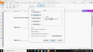 How to create digital signature in PDF in Urdu