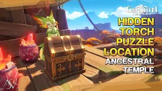 Hidden Torch Puzzle Location (Hidden Precious Chest) - Ancestral Temple | Genshin Impact