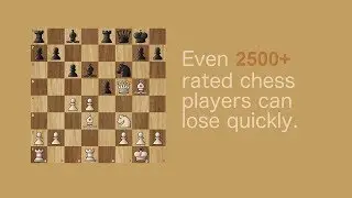 How two 2500+ rated chess players lost in less then 16 moves