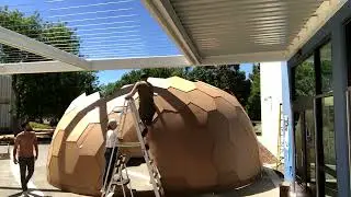 Geodesic Dome Construction Time Lapse