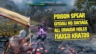 Max Level Poison Spear Build 🤢 All Draugr Holes | Maxed Kratos | Gow Ragnarok