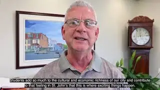 Mayor welcomes MUN students to St. John's