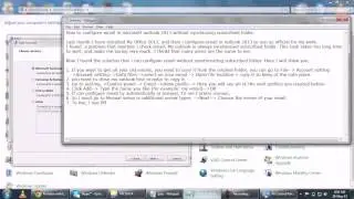 Ms Office Outlook 2013 - Configure email in outlook 2013 without synchronized folders