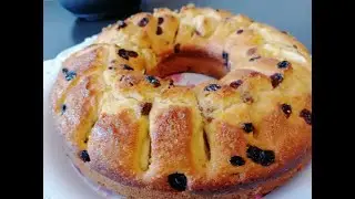 Пирог с яблоком и изюмом. Тесто с секретом!