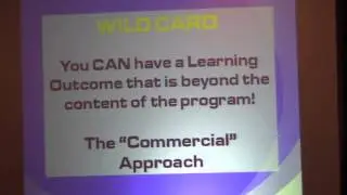 Del Suggs explains the ABC's of "Learning Outcomes" at APCA Syracuse