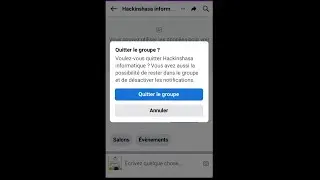 Quitter  un groupe sur facebook
