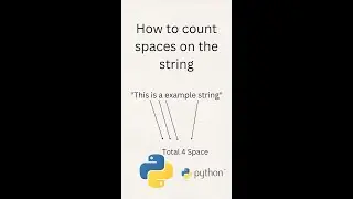 Count space in python string program
