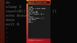 Linux Trap Command to remove temporary files 